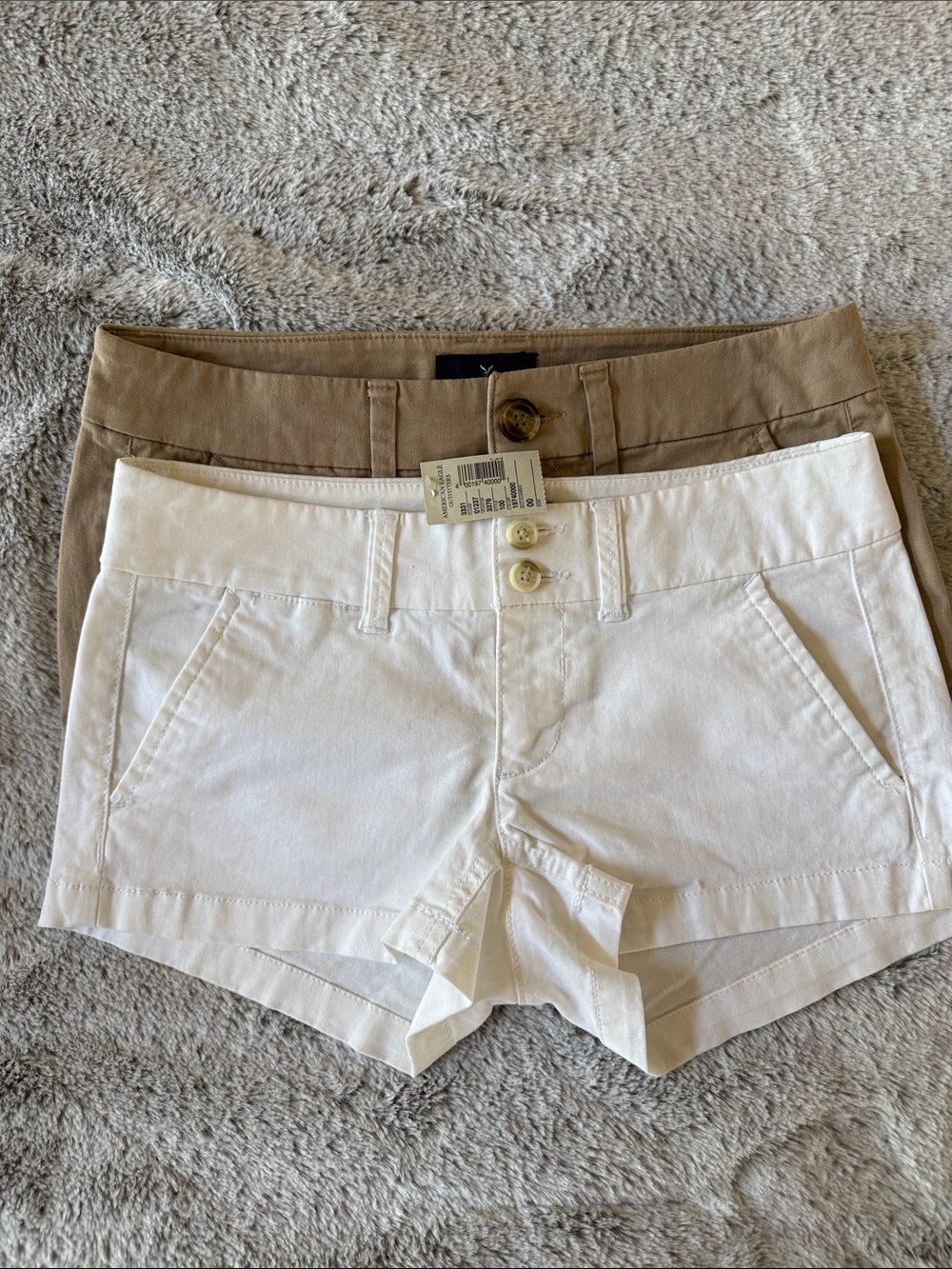 American Eagle Outfitters Shortie Bundle - White and khaki